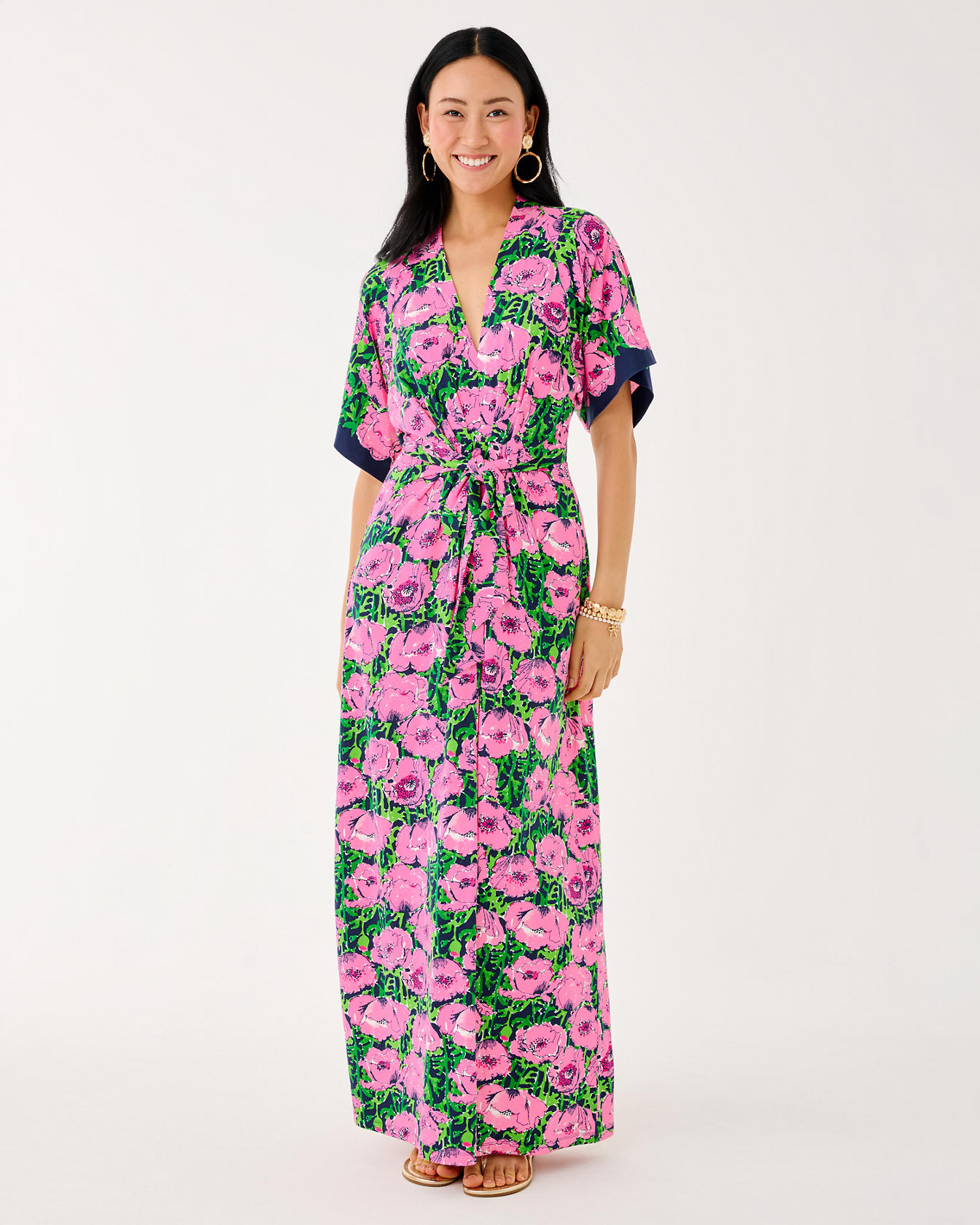 Wisteria V-Neck Maxi Dress