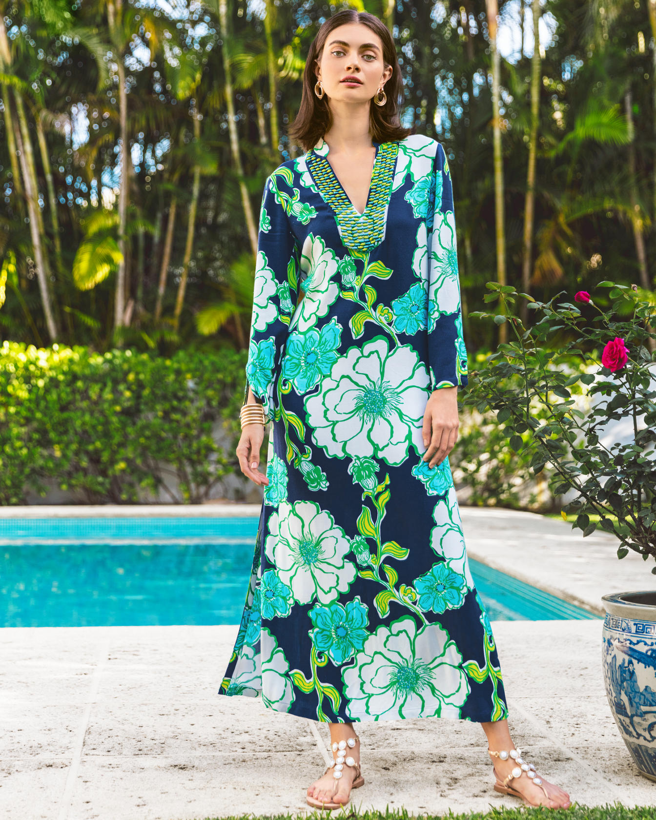 Irella Maxi Caftan Dress
