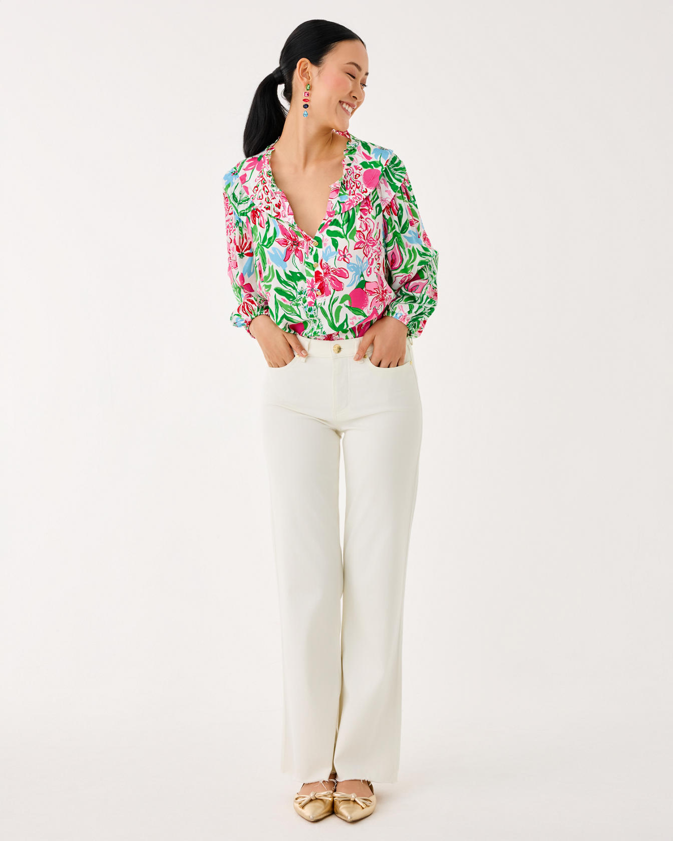 33" Aniston High Rise Straight Leg Jean