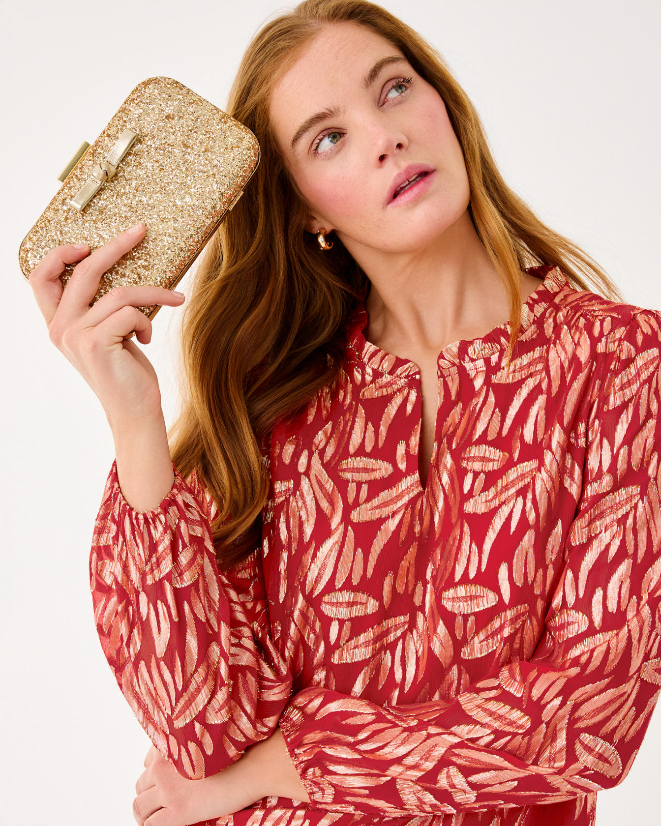 Giana Long Sleeve Silk Top - Image 20