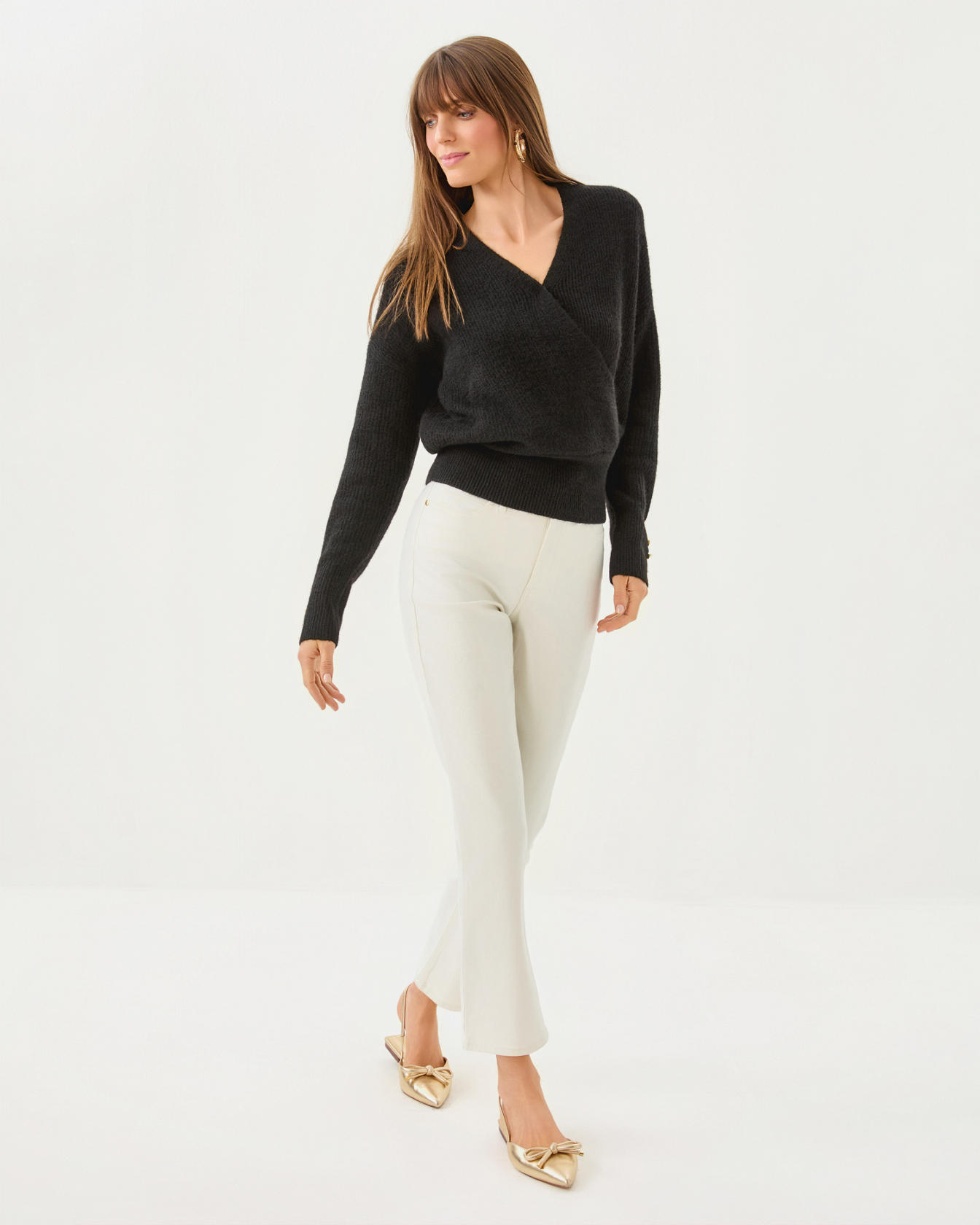 28" Liza Shimmer Crop Flare Jean