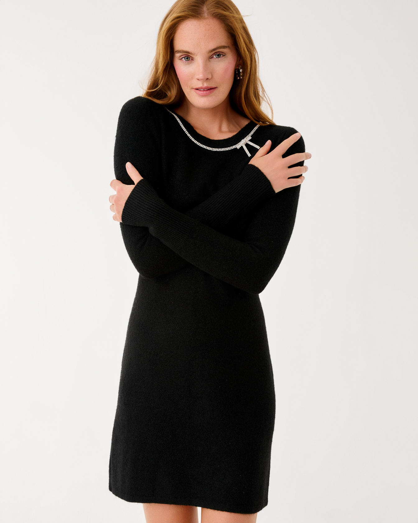 Morgen Sequin Sweater Dress