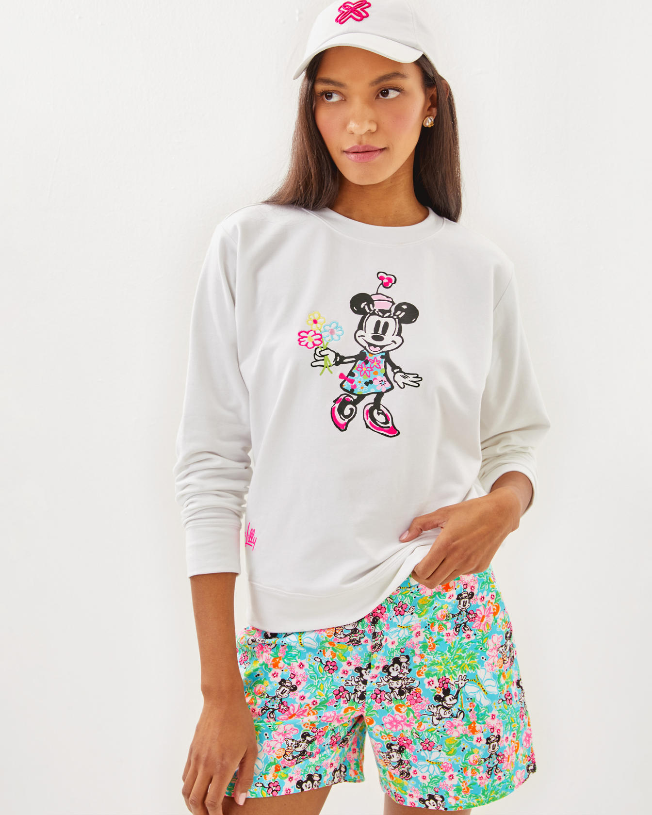 Lilly Hearts Disney 5" Callahan Mid Rise Short