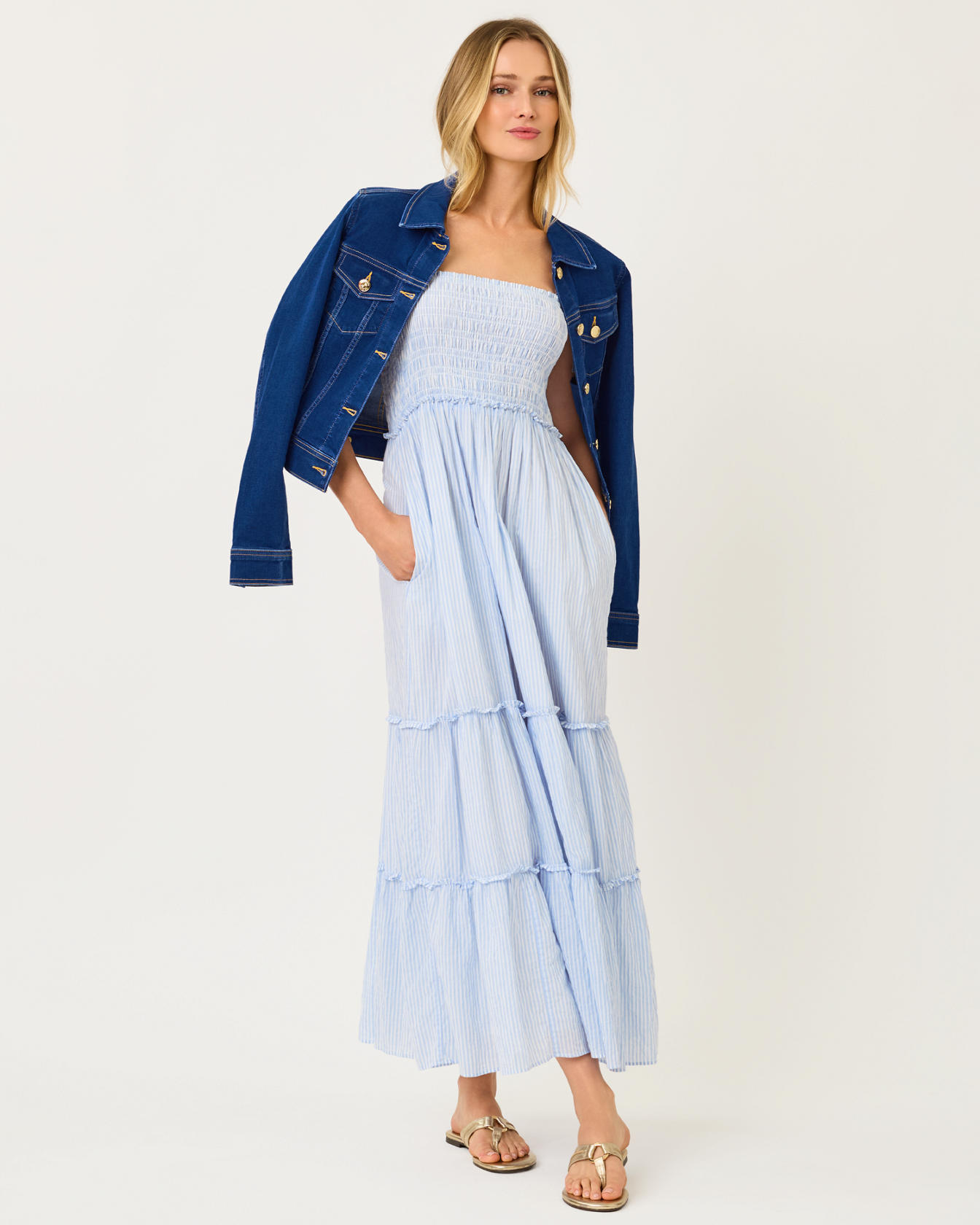 Hadly Smocked Maxi Dress - Image 3