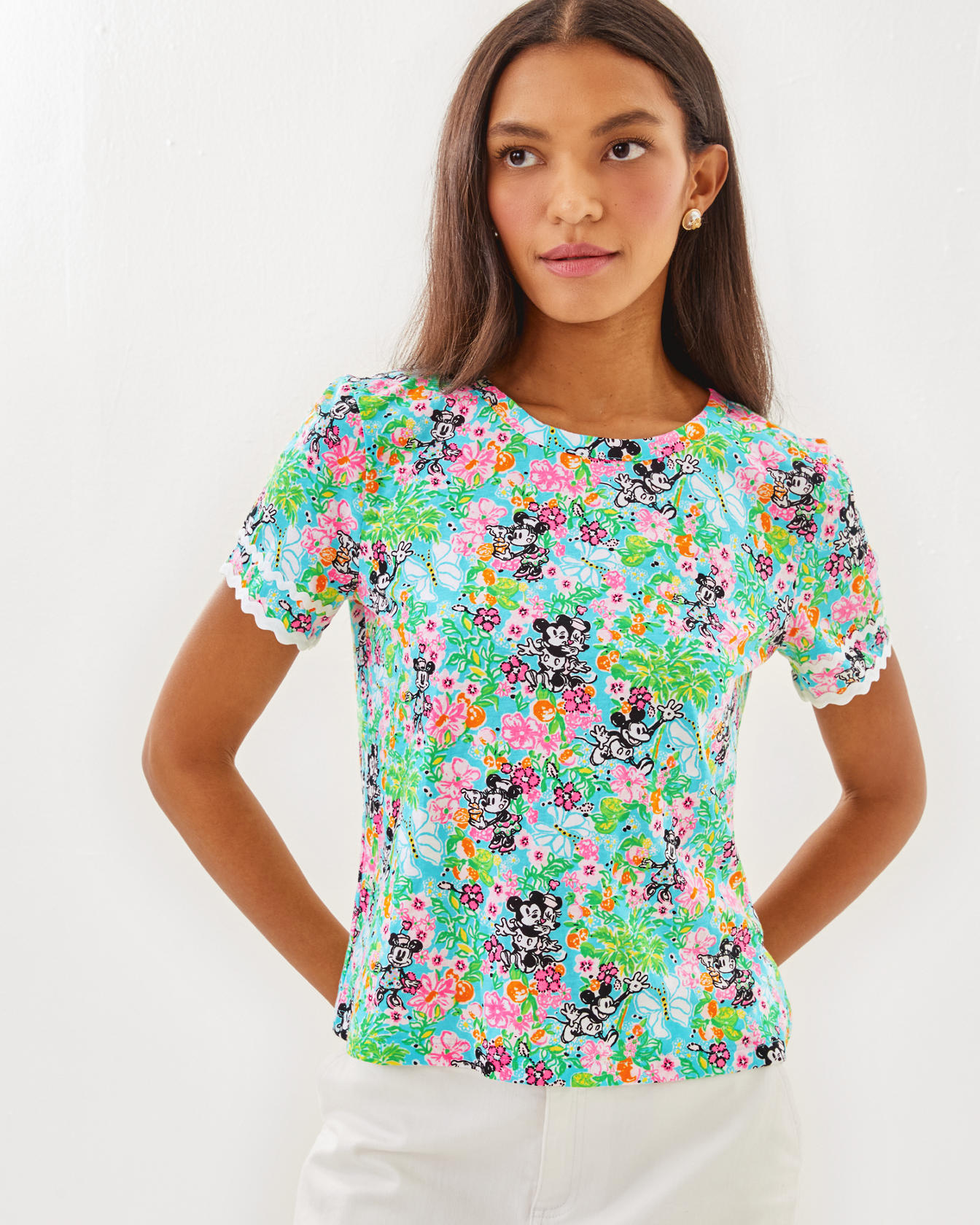 Lilly Hearts Disney Clairmont Trimmed Knit Top