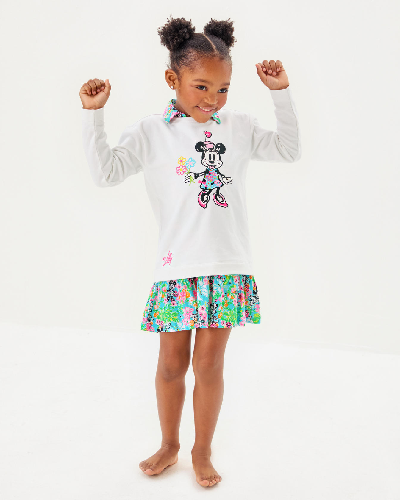 Lilly Hearts Disney Girls Mini Ballad Sweatshirt