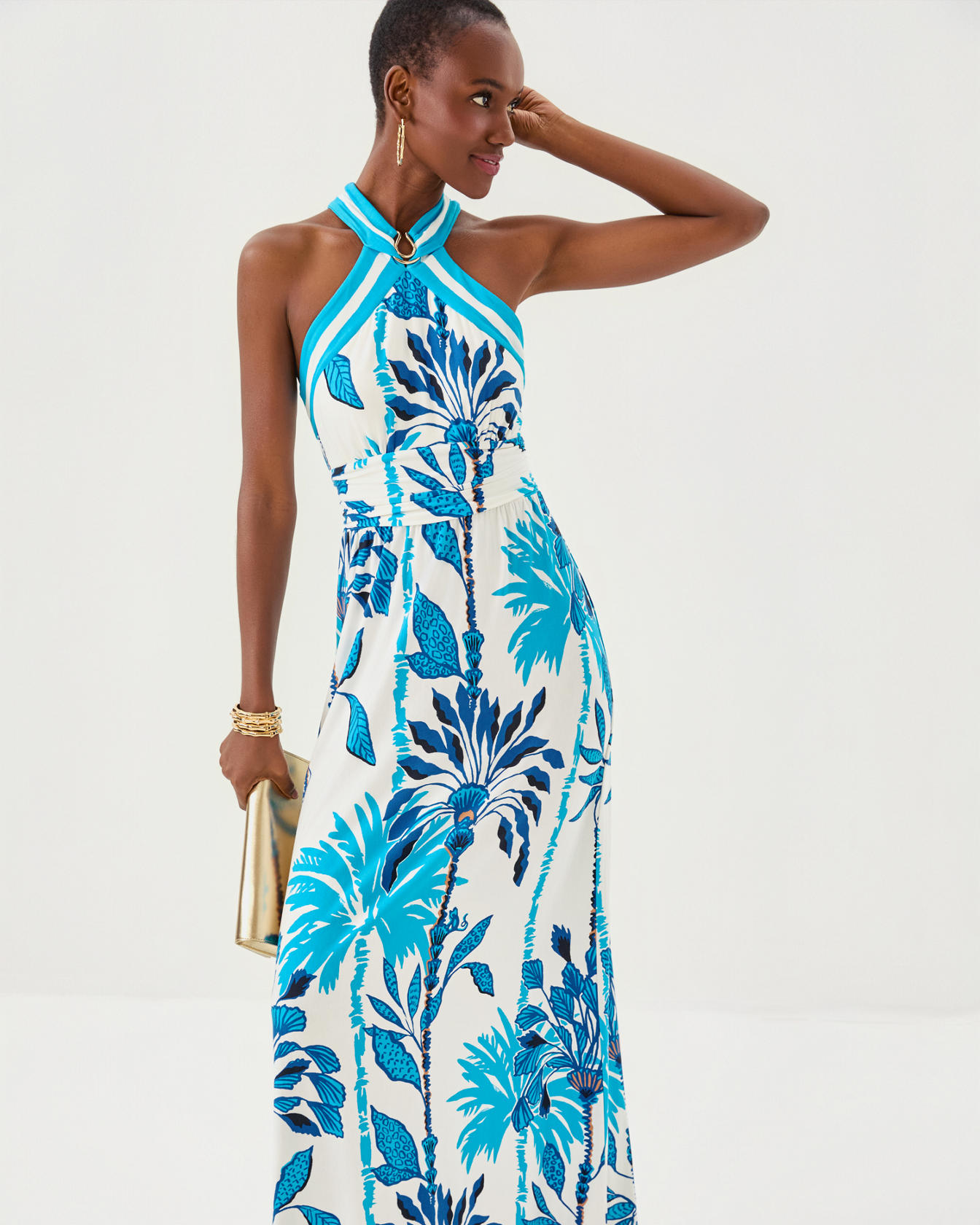 Devena Halter Maxi Dress - Image 3