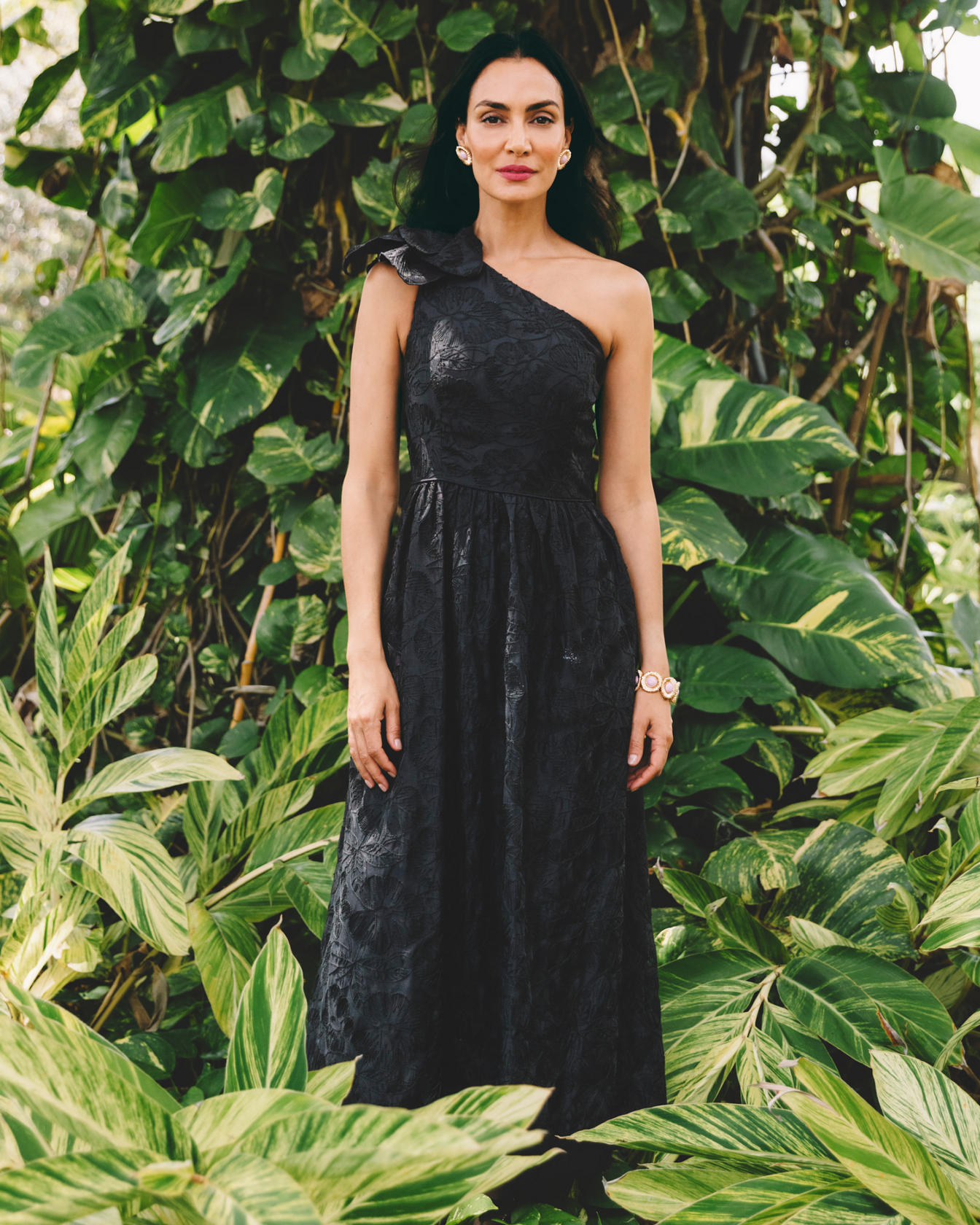 Lynsi One-Shoulder Midi Dress