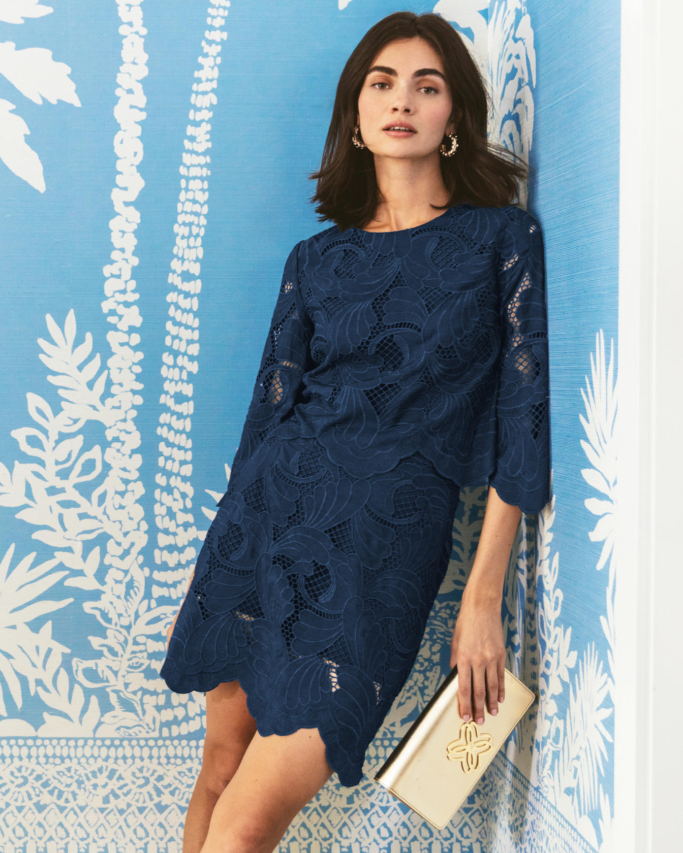 Amabel 3/4 Sleeve Cropped Top