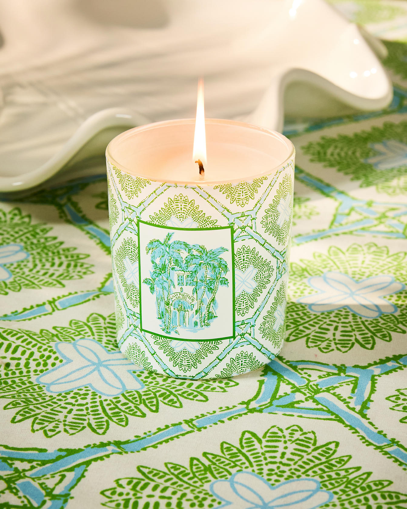 Trellis Printed Candle