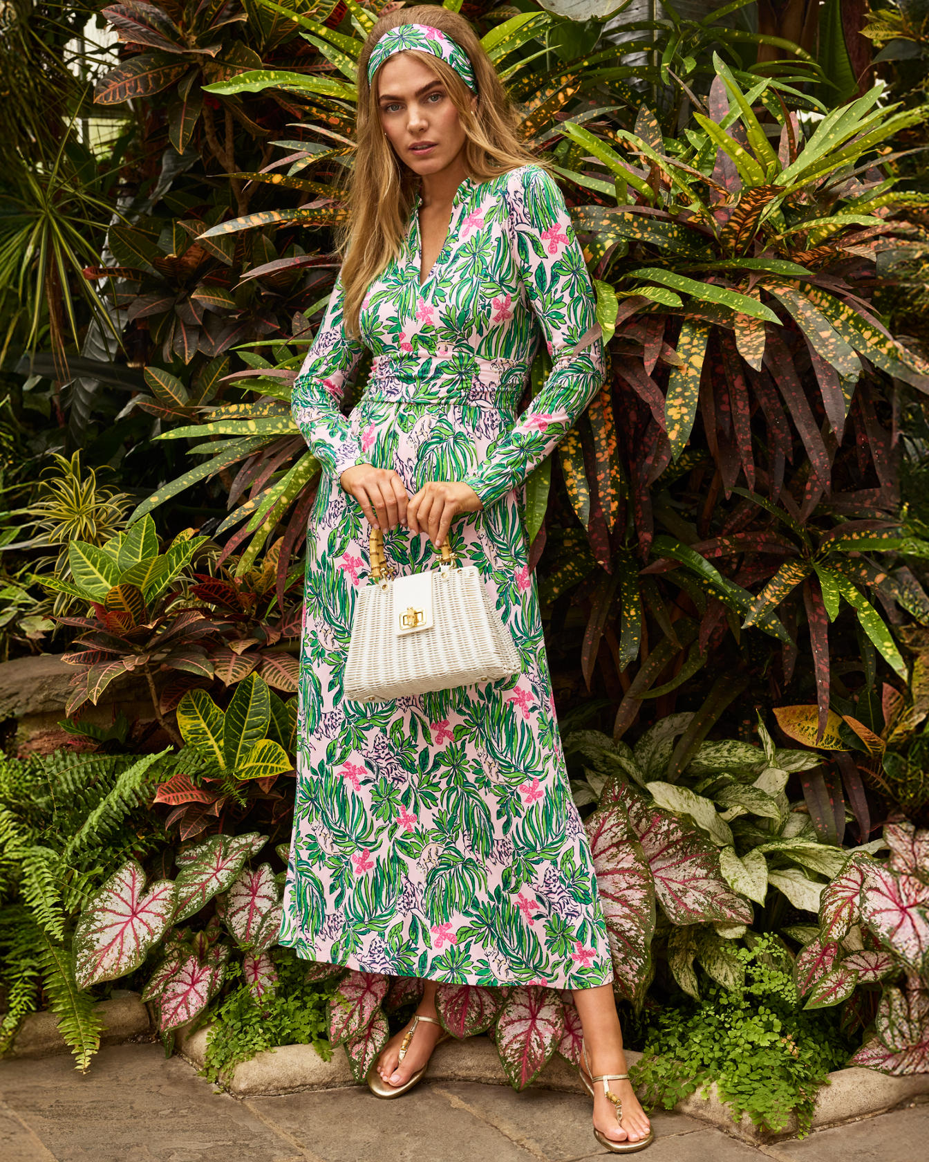 Solene Long Sleeve Midi Dress