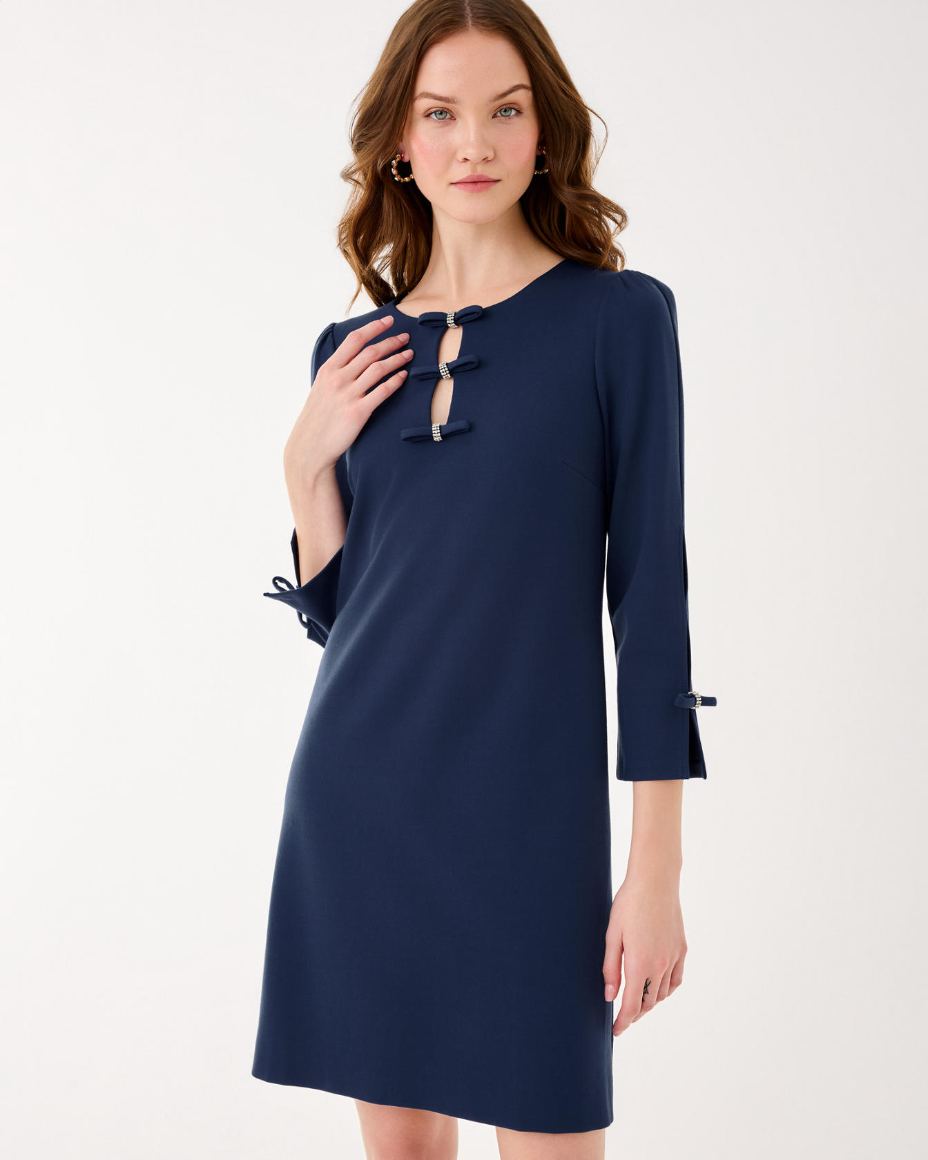 Leyland 3/4 Sleeve Shift Dress