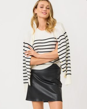 Sarissa High Rise Stretch Coated Mini Skirt