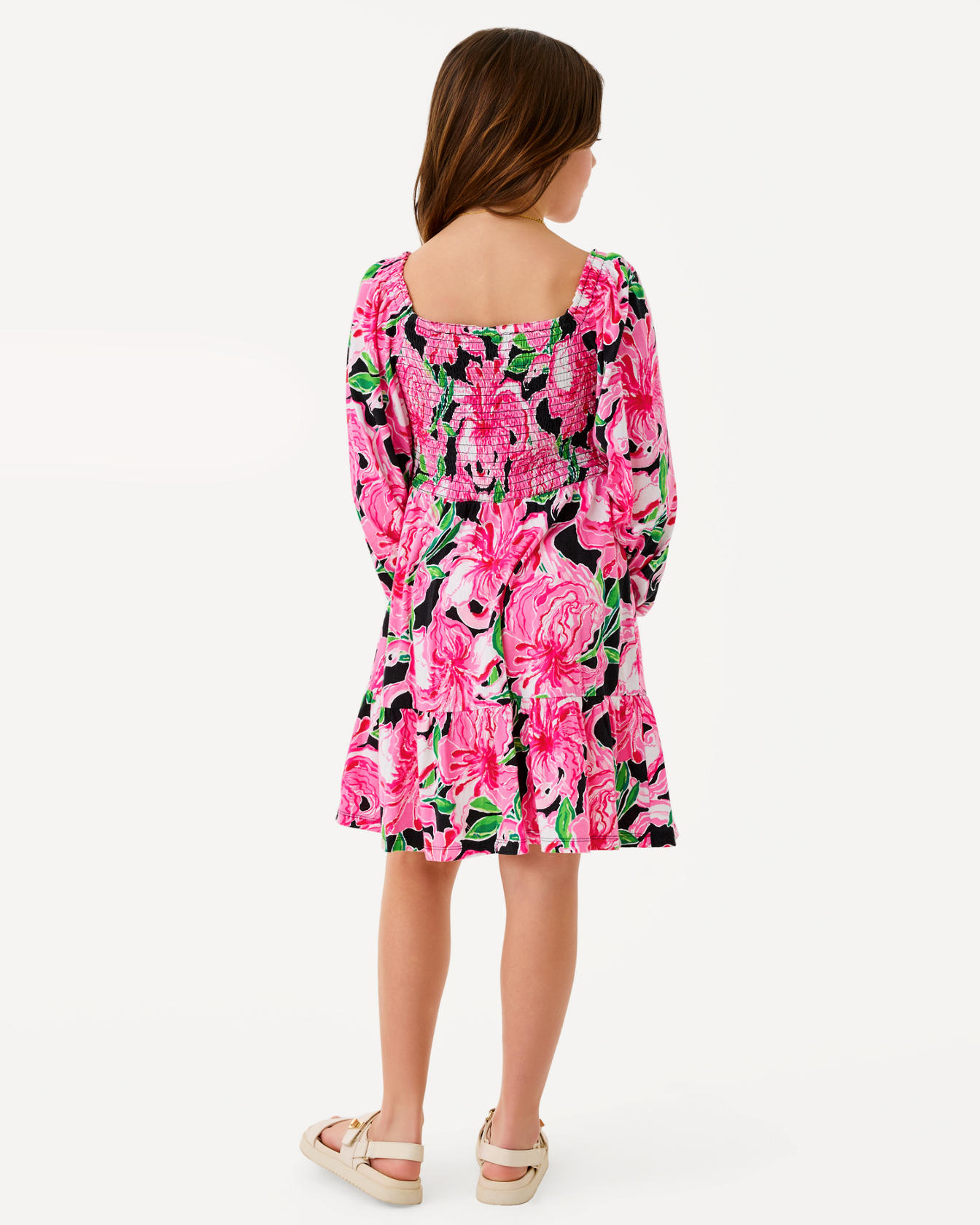 Girls Mini Jilly Long Sleeve Dress - Image 9