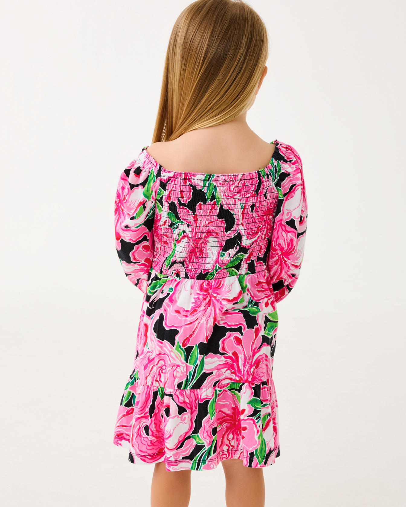 Girls Mini Jilly Long Sleeve Dress - Image 5