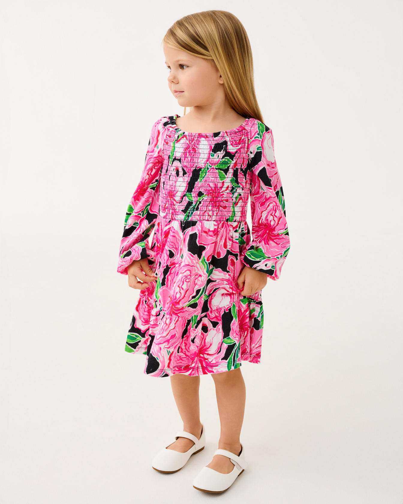 Girls Mini Jilly Long Sleeve Dress - Image 8