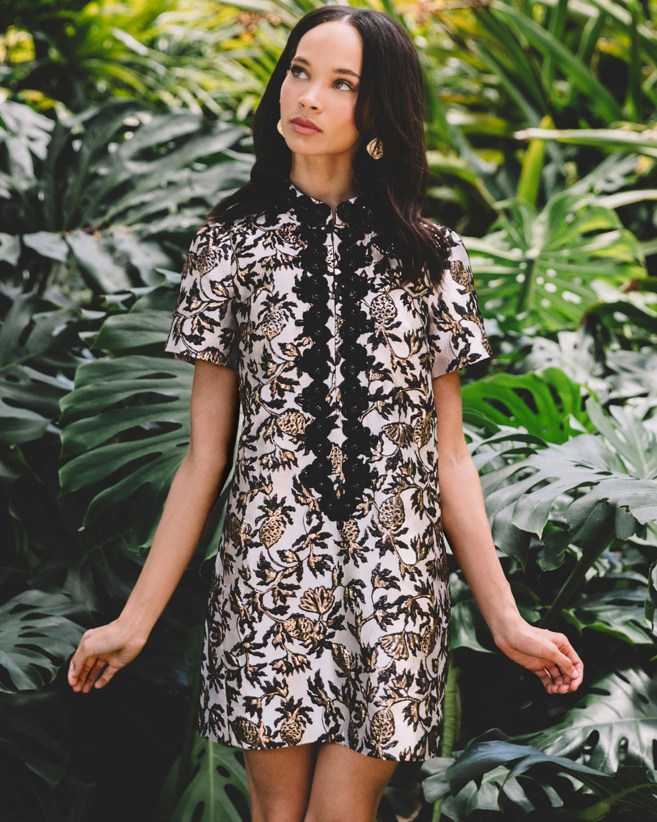 Teddy Jacquard Shift Dress