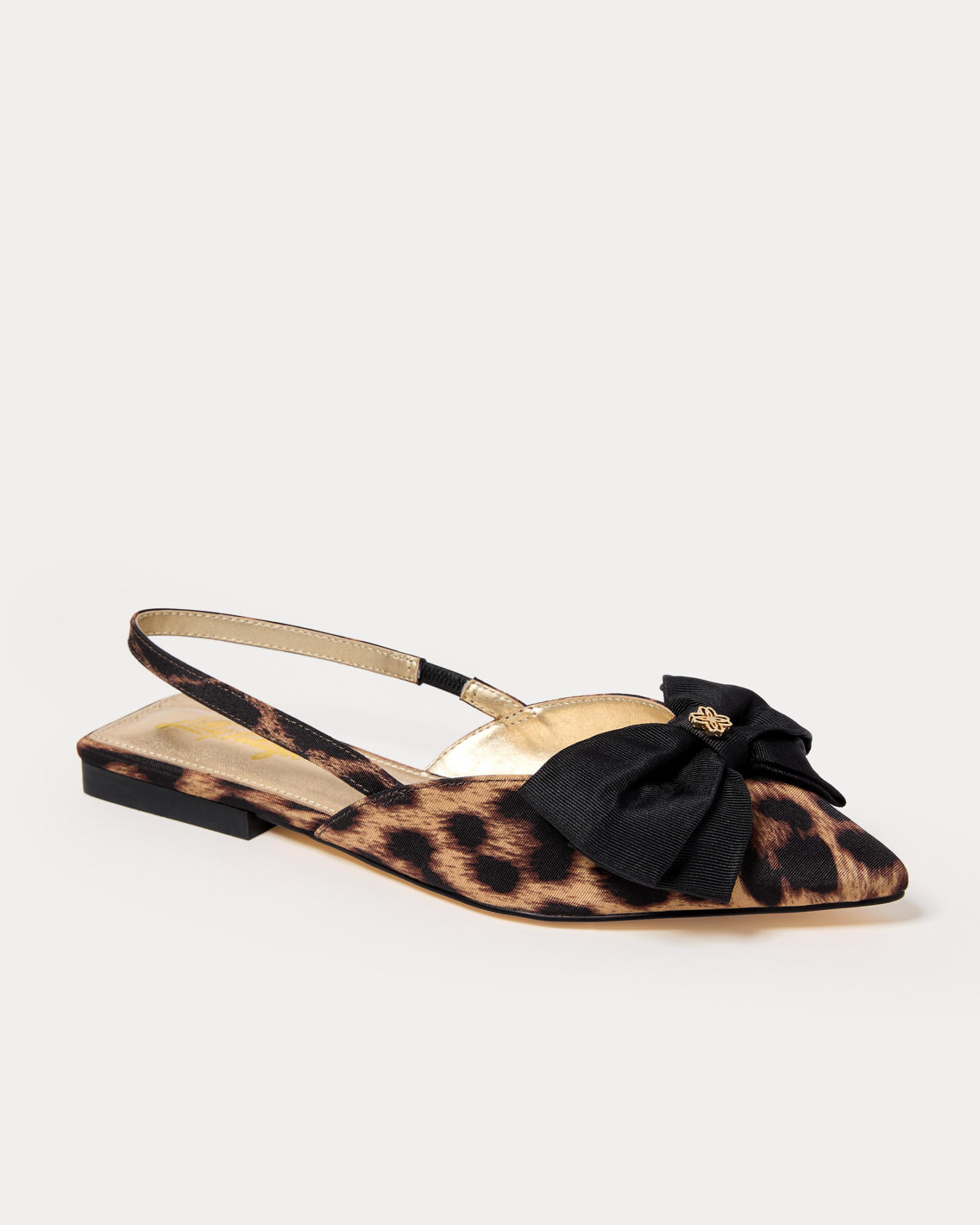 Brit Leopard Bow Slingback Shoe
