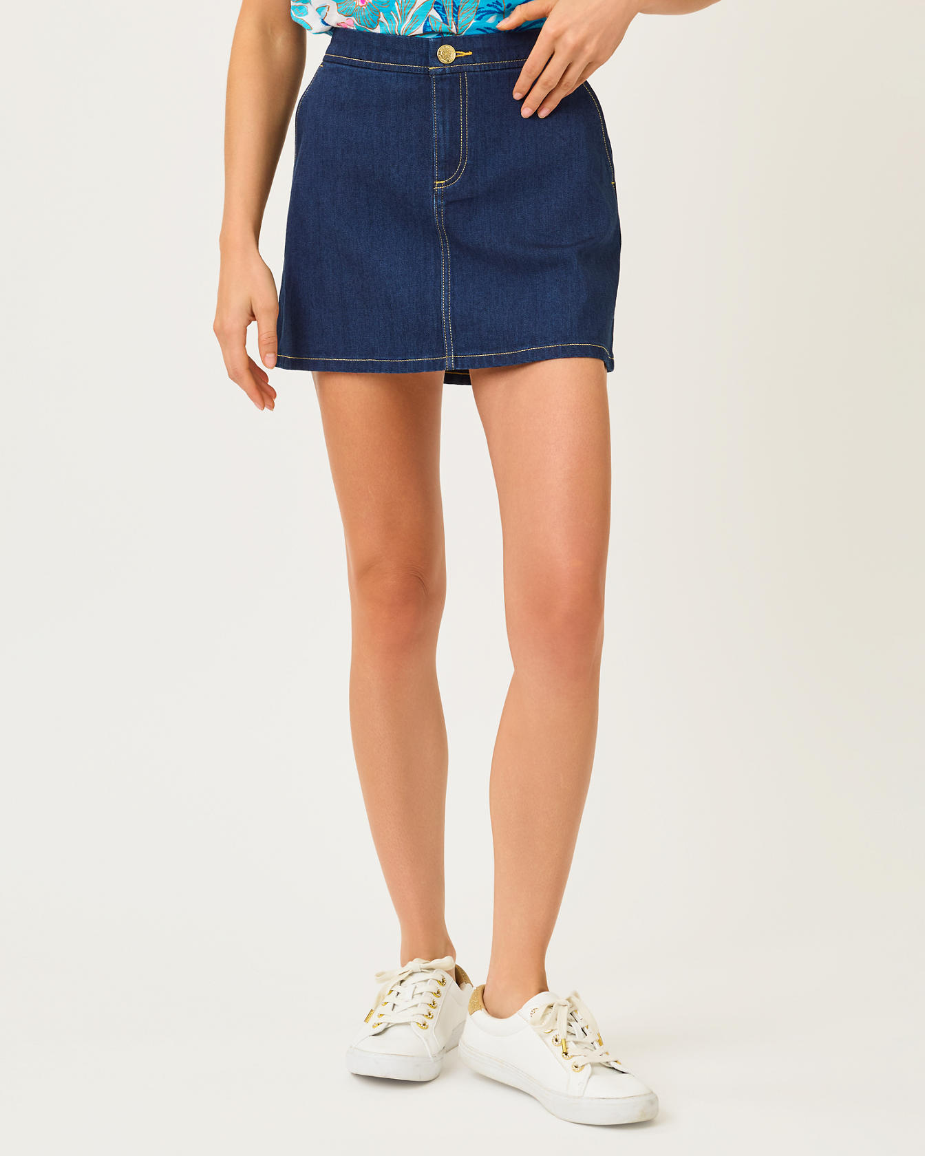 Colette Stretch Denim Skirt - Image 3