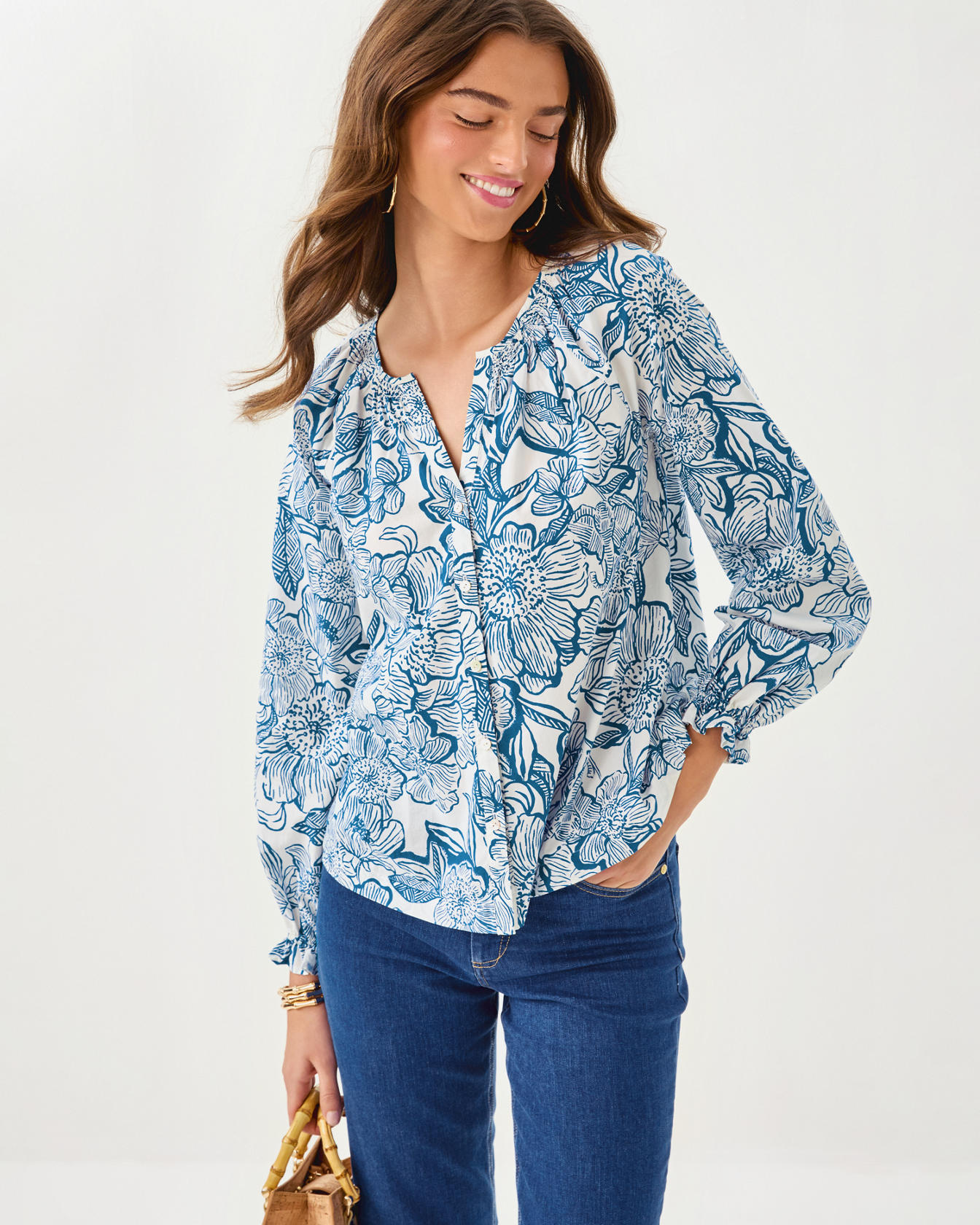 Aldina Button Down Top