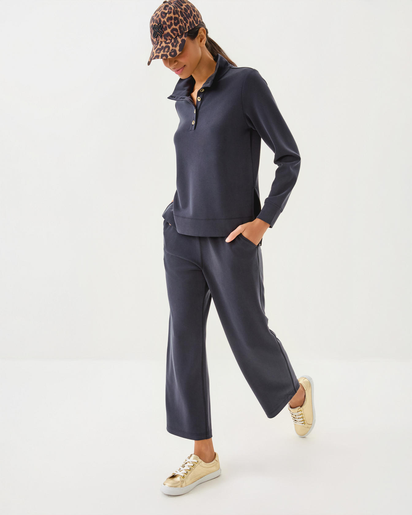 UPF 50+ 25.5" Alwyn High Rise Crop Pant