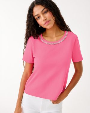 Clairmont Rhinestone Knit Top