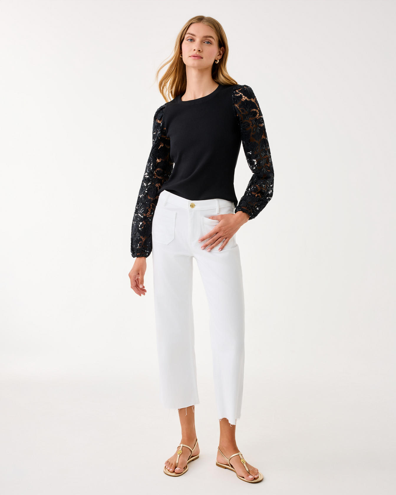 Bryant Lace Knit Top - Image 9