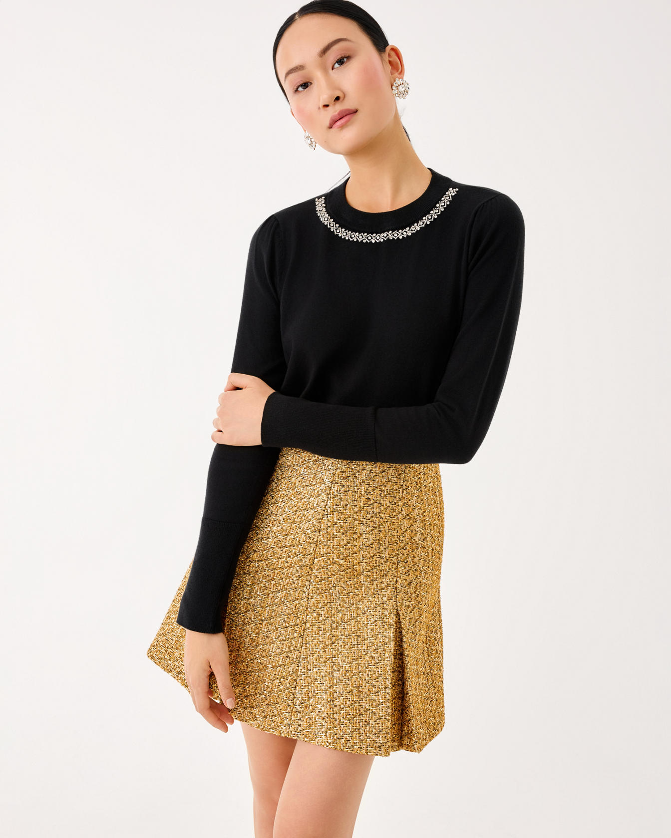 Cammi Boucle Mini Skirt - Image 2