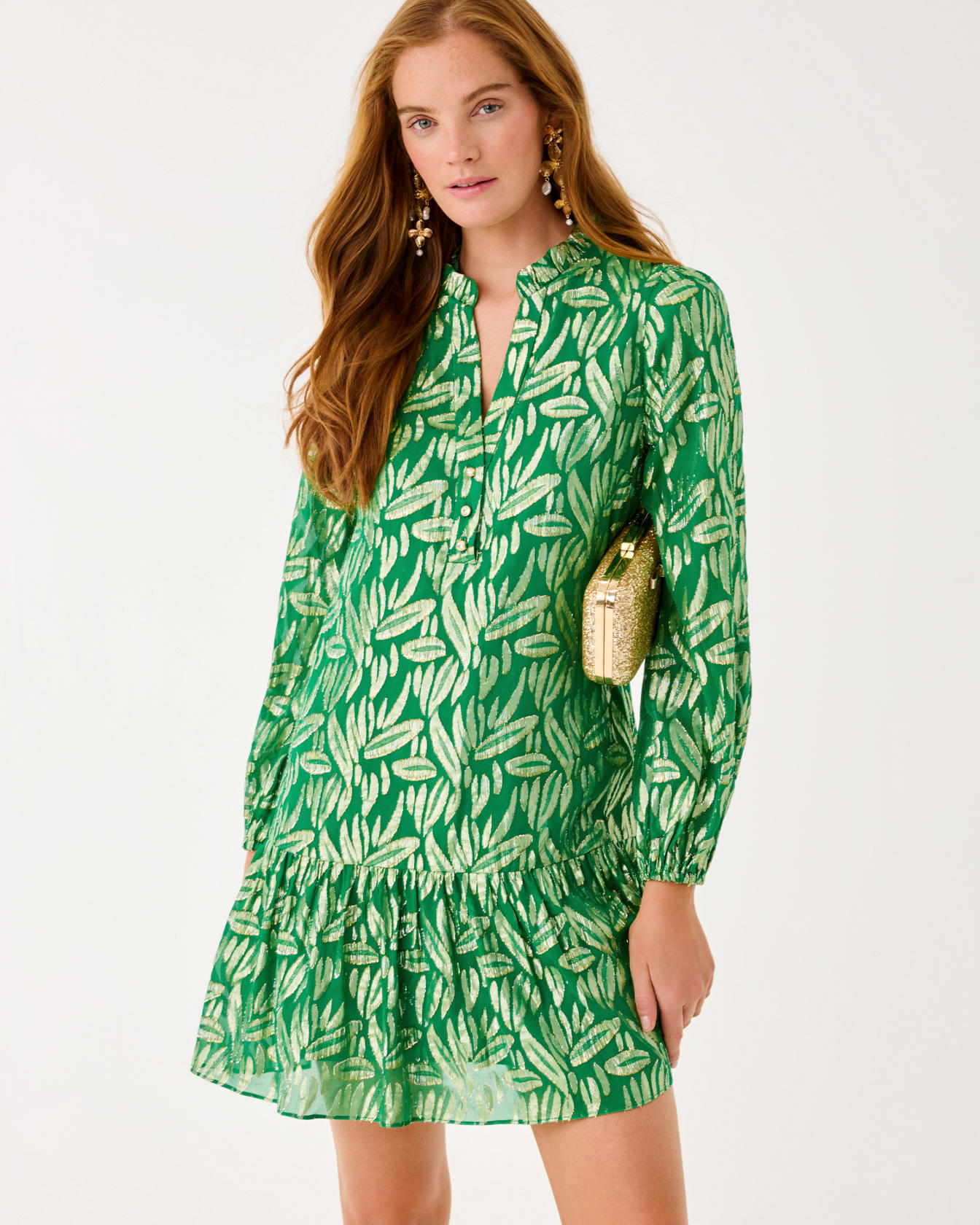 Evaline Silk Popover Dress - Image 7