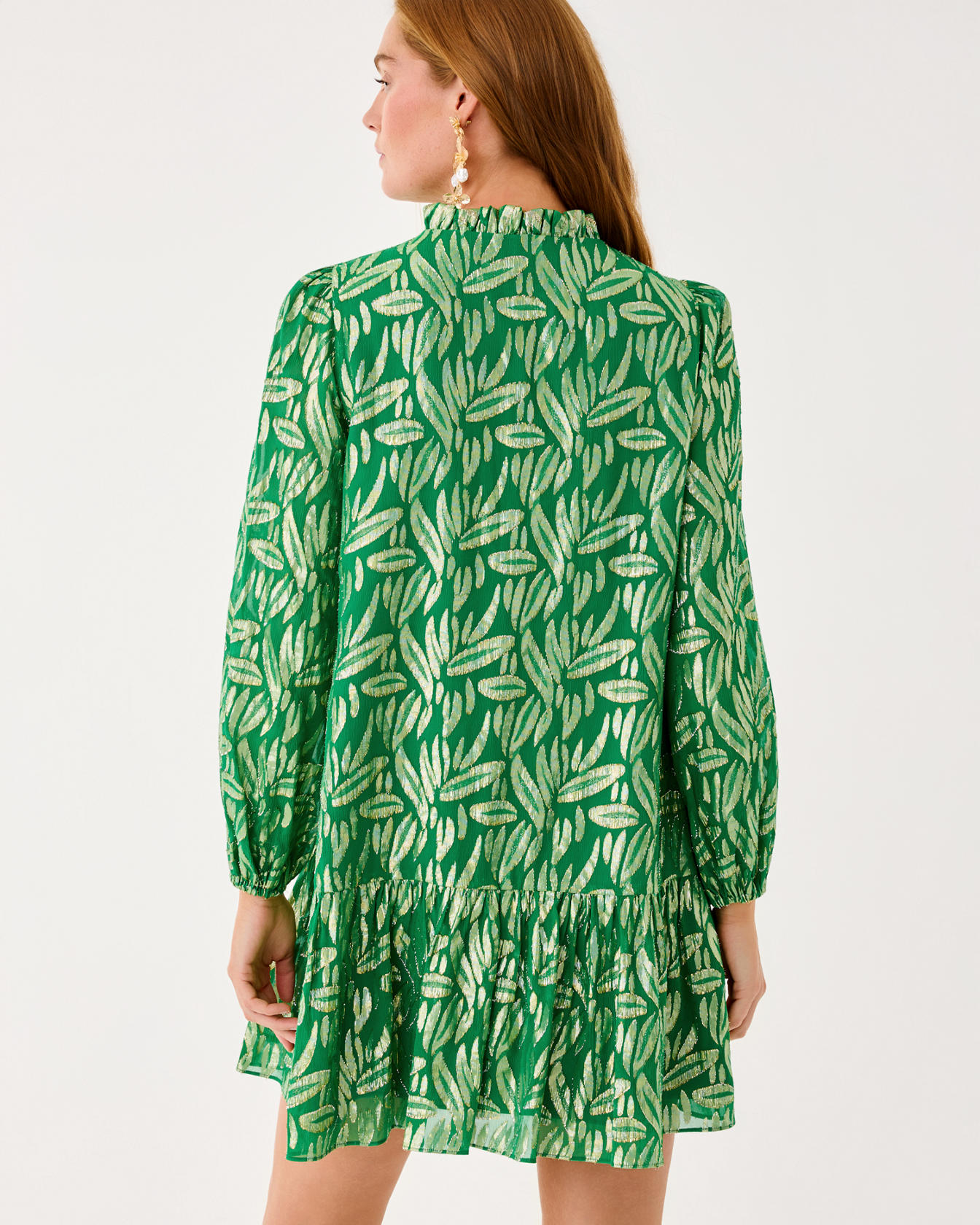 Evaline Silk Popover Dress - Image 9