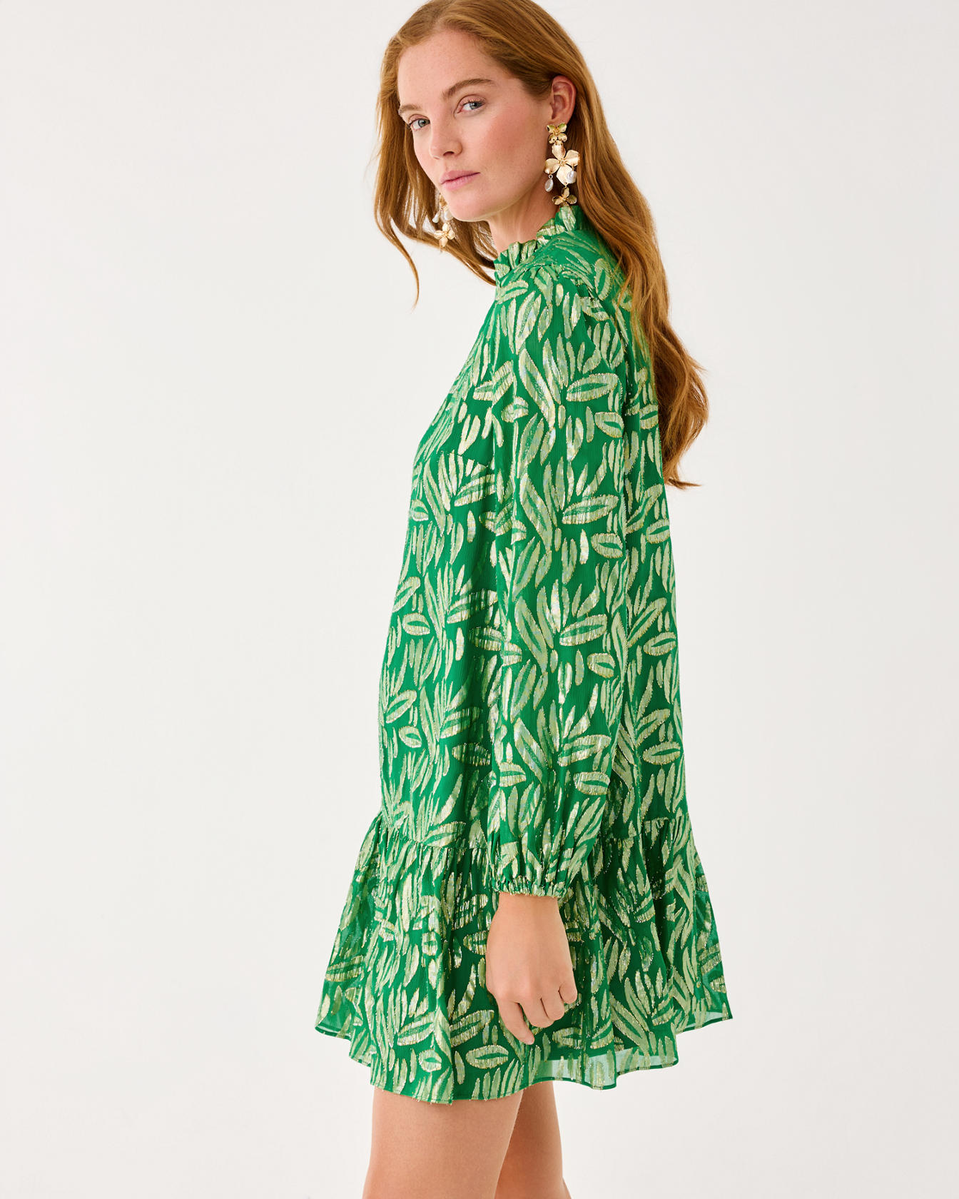Evaline Silk Popover Dress - Image 8