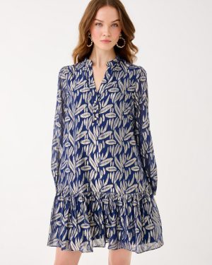 Evaline Silk Popover Dress