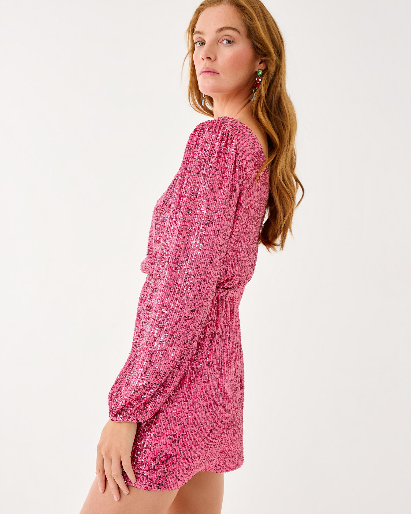 Jan Sequin Skirted Romper - Image 3