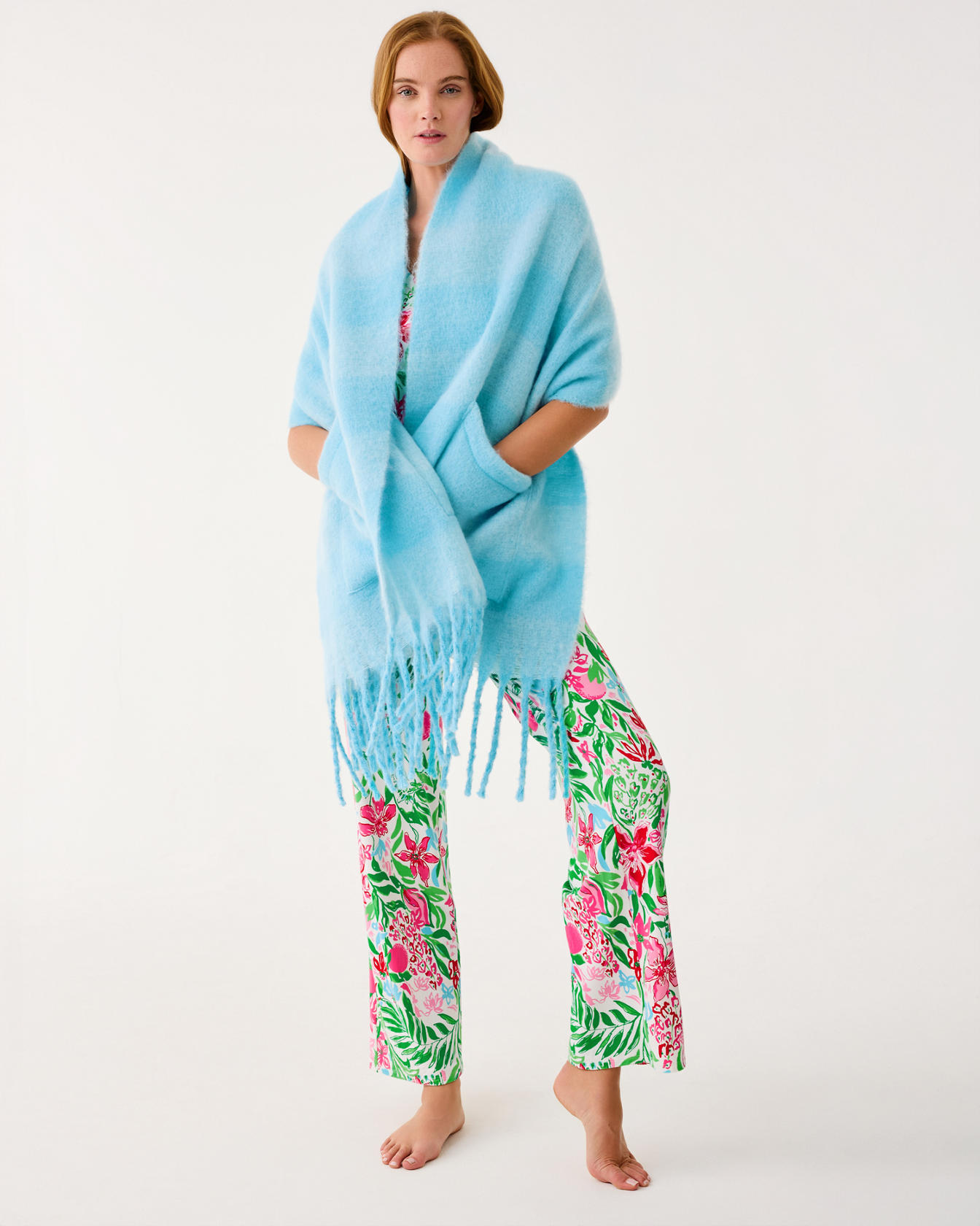 Camelia Fringe Wrap - Image 2