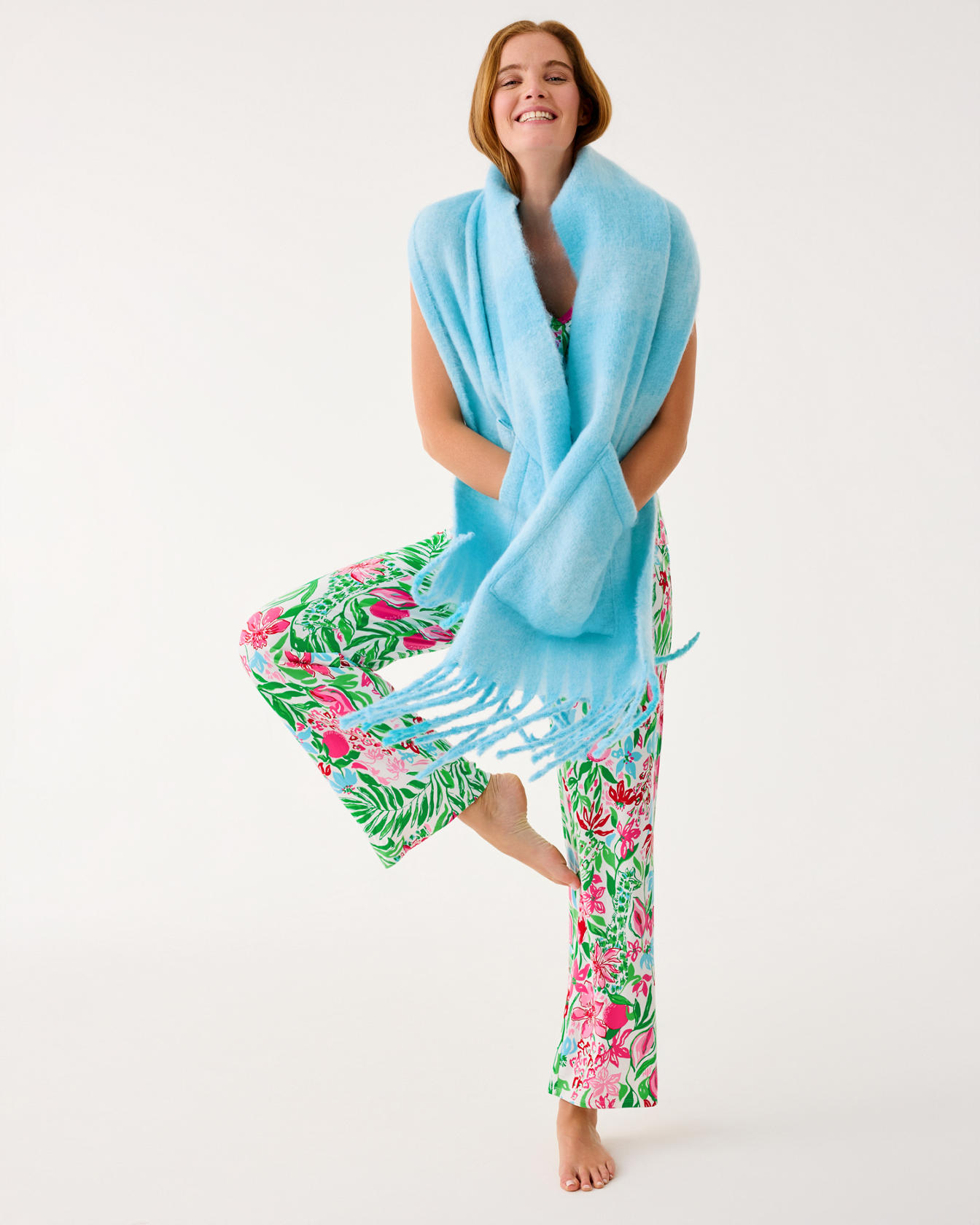 Camelia Fringe Wrap - Image 4