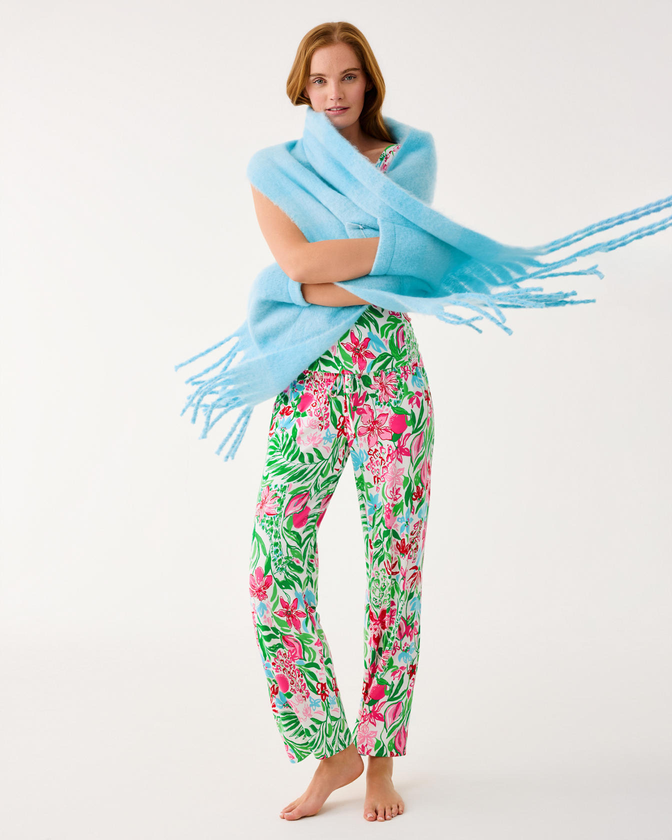 Camelia Fringe Wrap - Image 5