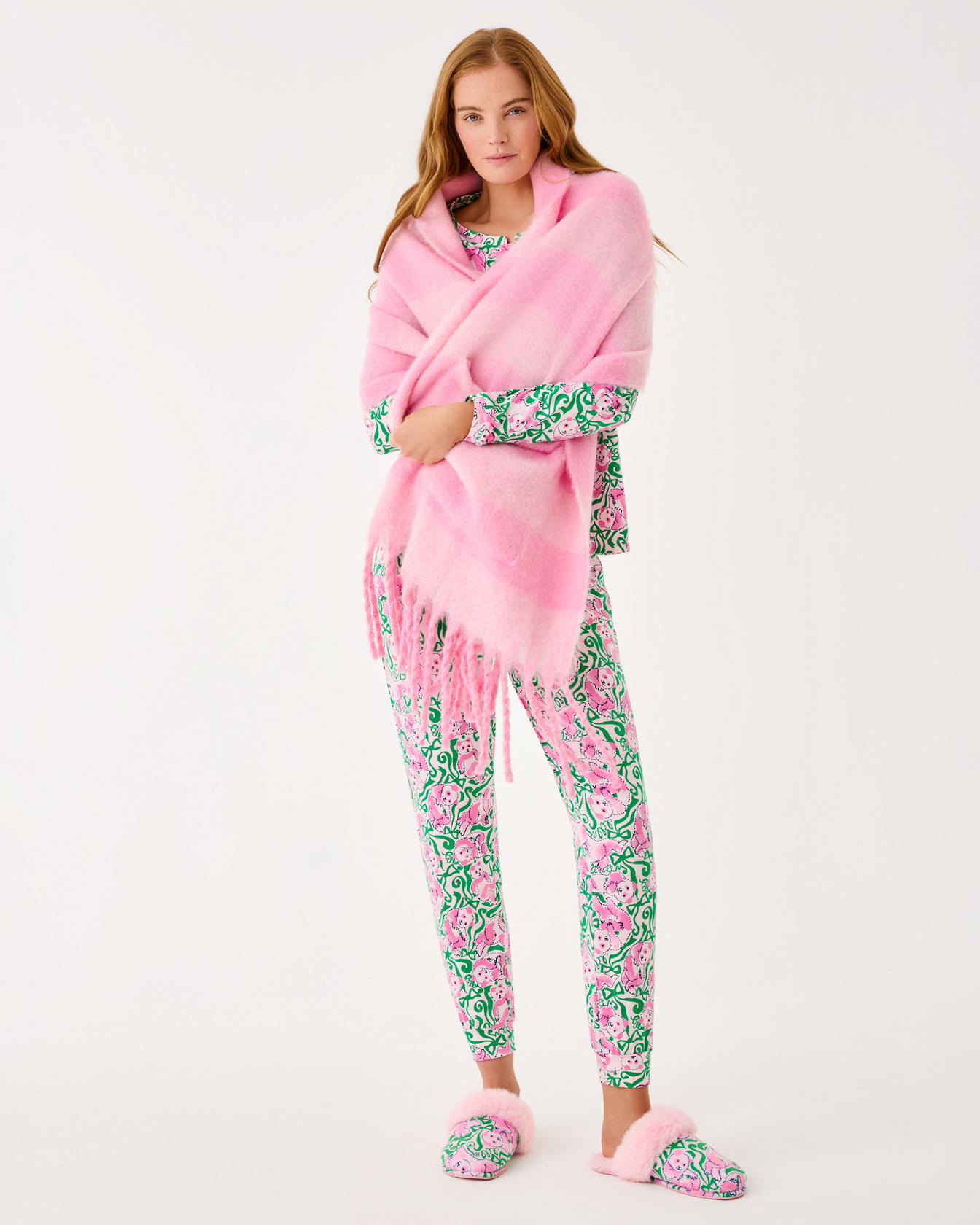 Camelia Fringe Wrap - Image 6