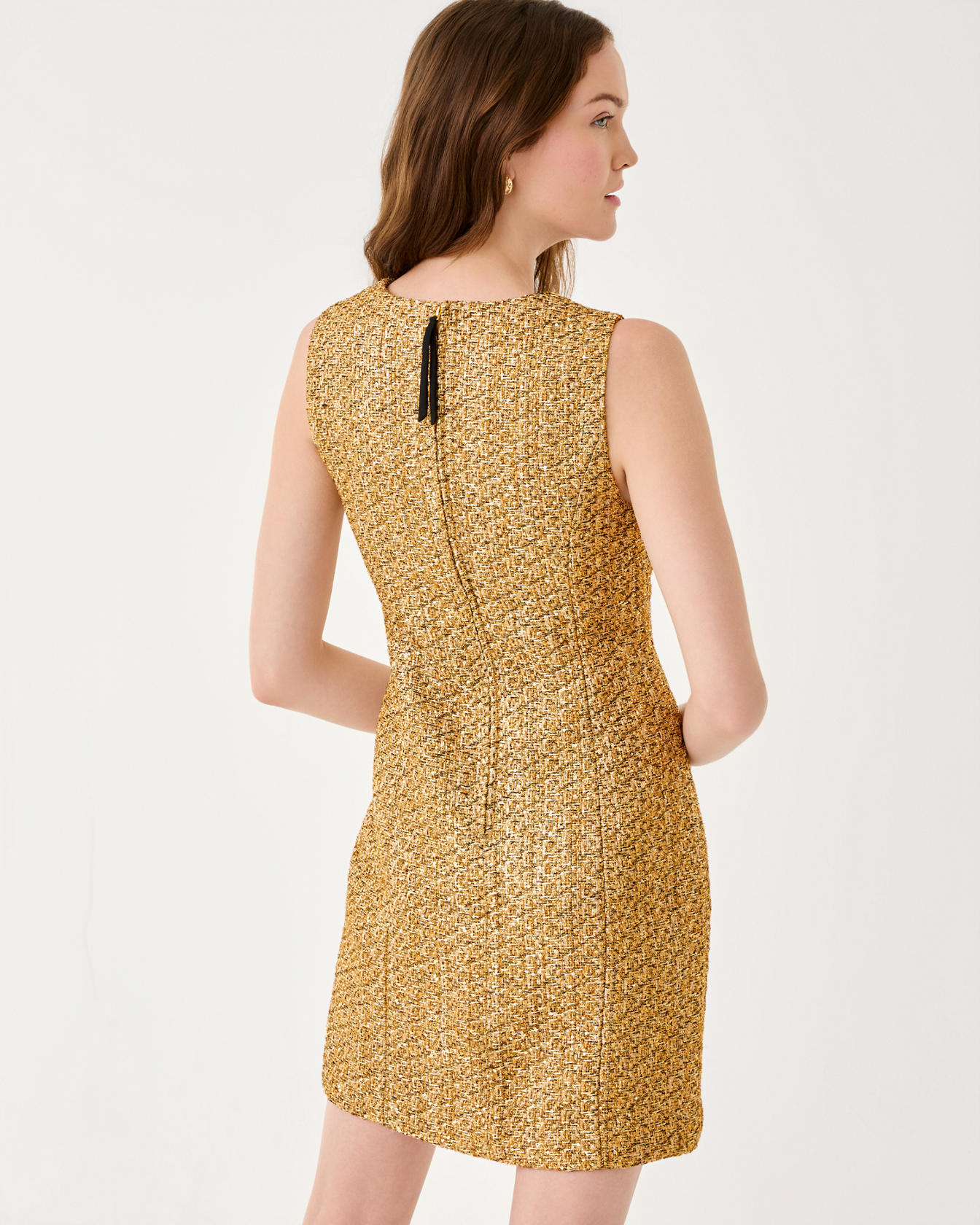 Ritzy Boucle Shift Dress - Image 2