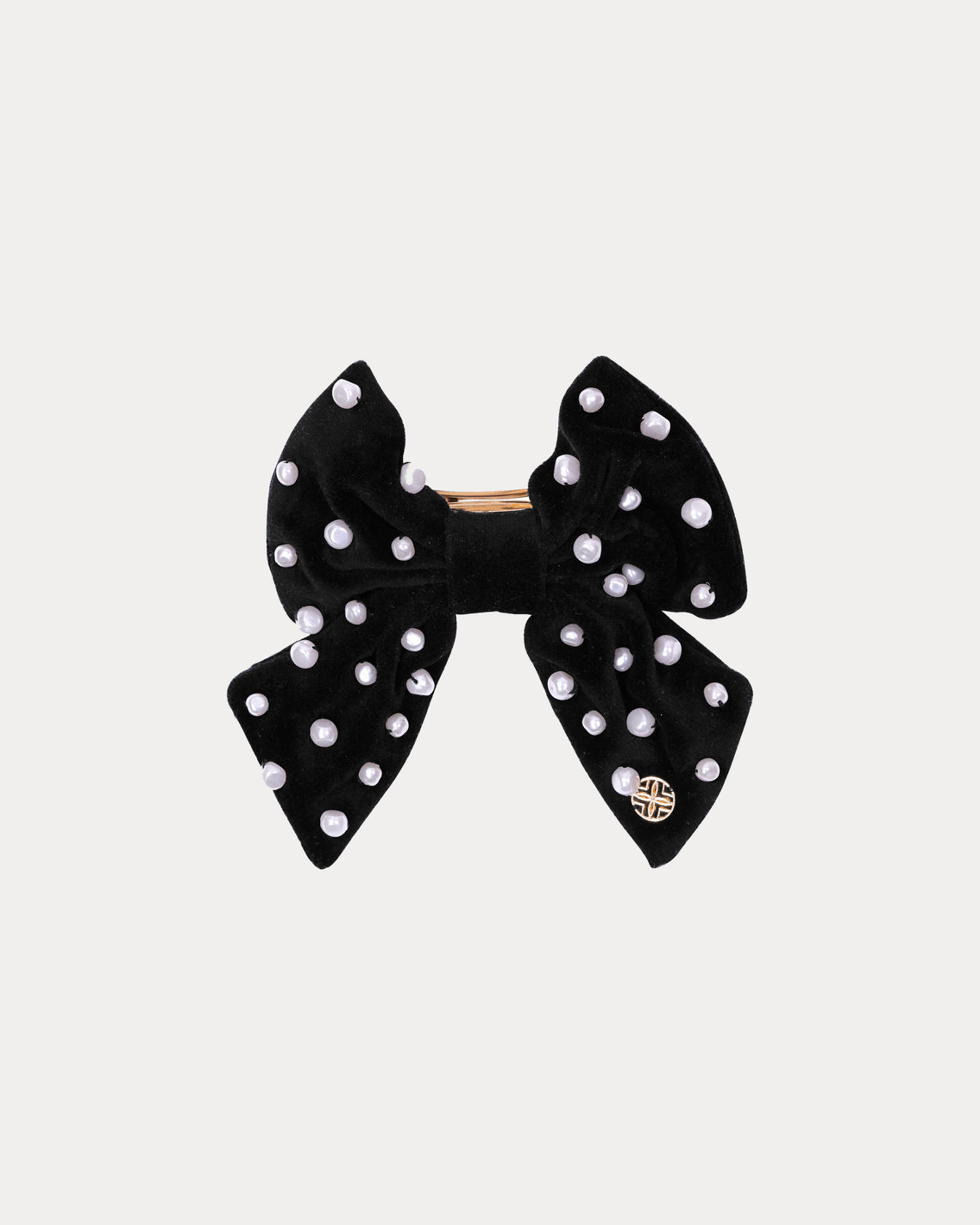 Velvet Barrette Bow
