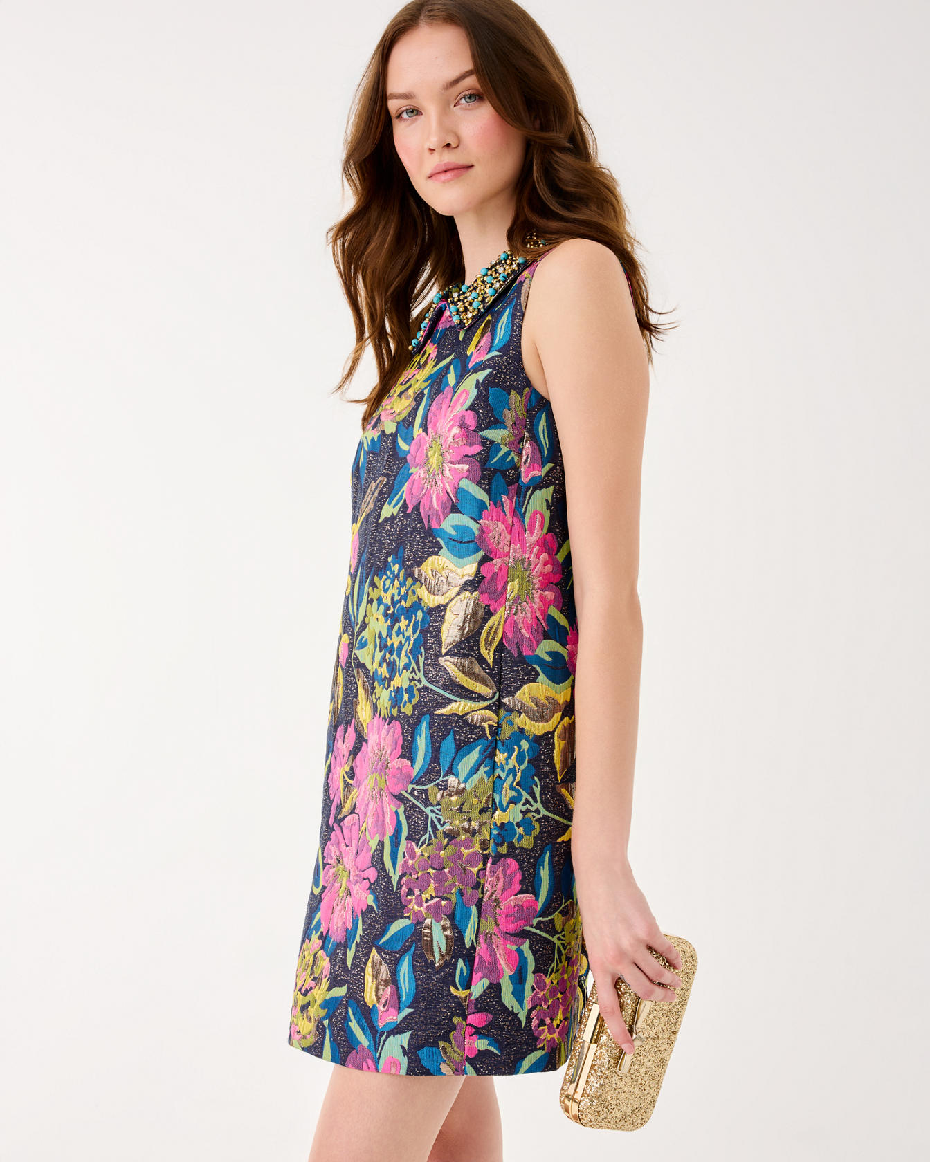 Kelliana Beaded Shift Dress - Image 4