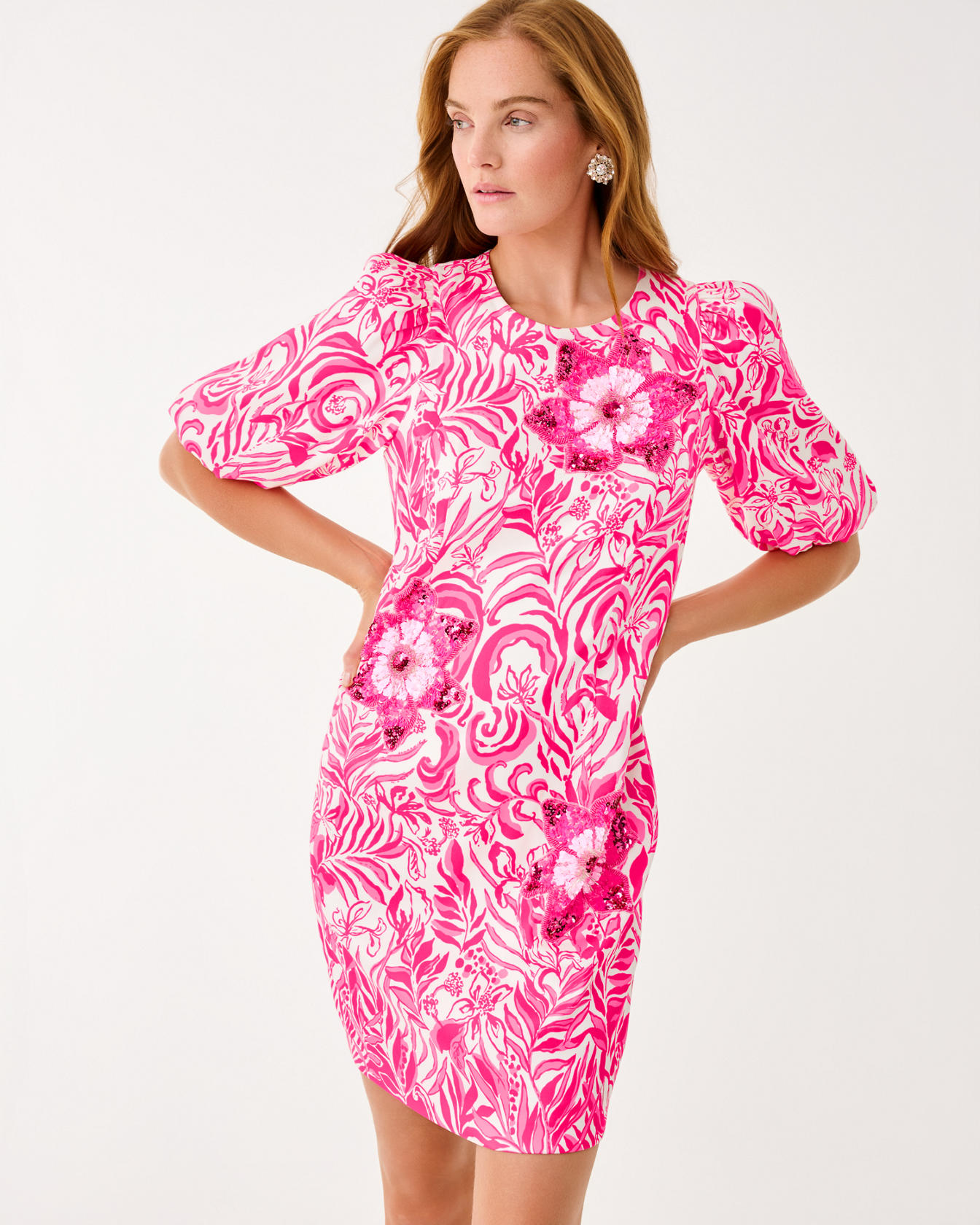 Lorraine Beaded Stretch Dress