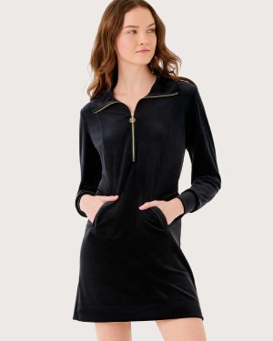 Eleni Velour Dress